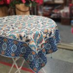 رومیزی طرح سنتی آبی ایرانی