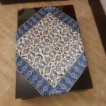 رومیزی طرح سنتی آبی ایرانی - Image 5