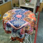 رومیزی مربع شانل طرح سنتی ایرانی - Image 2
