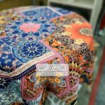 رومیزی مربع شانل طرح سنتی ایرانی