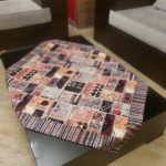 رومیزی مربع شانل طرح گلیم ایرانی - Image 6