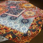 رومیزی مربع شانل طرح سنتی ایرانی - Image 4