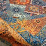 رومیزی مربع شانل طرح سنتی ایرانی طرح ترکیبی - Image 4